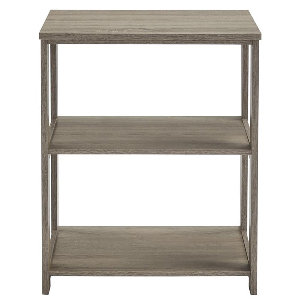 Progressive Furniture Cessna 3 Tier Nightstand, Taupe